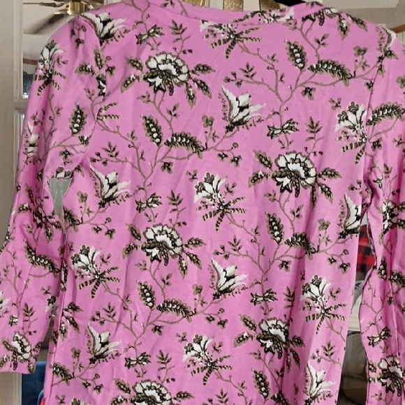 Style & Co. Pink Floral Long-Sleeve Tee - Picture 7 of 7